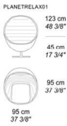 i 4 Mariani Вращающееся кресло с кожаной обивкой sun-id-1465131 - Вид №9