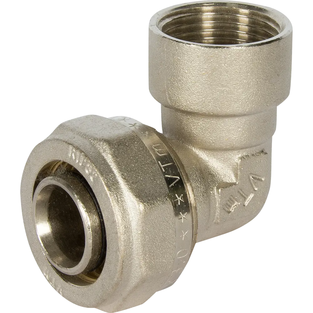 Угол комбинированный 90° Valtec 1"x32 мм ВР никелированная латунь VTM.352 STLM-2180539