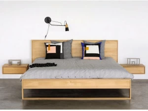 Ethnicraft Двуспальная кровать из дуба Oak nordic