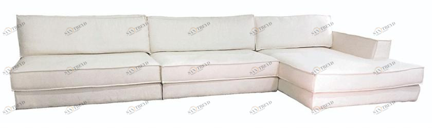 Ph Collection Диван из ткани с шезлонгом sun-id-1408267