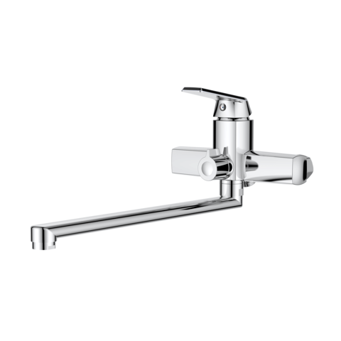 Orange OneLife P02-211cr полимерный смеситель для ванны/душа Графит sun-id-1517335 - Вид №3