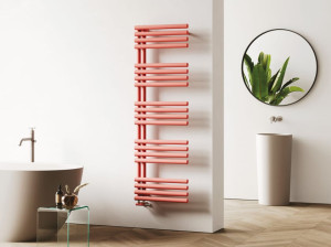 Полотенцесушитель с горячей водой из углеродистой стали