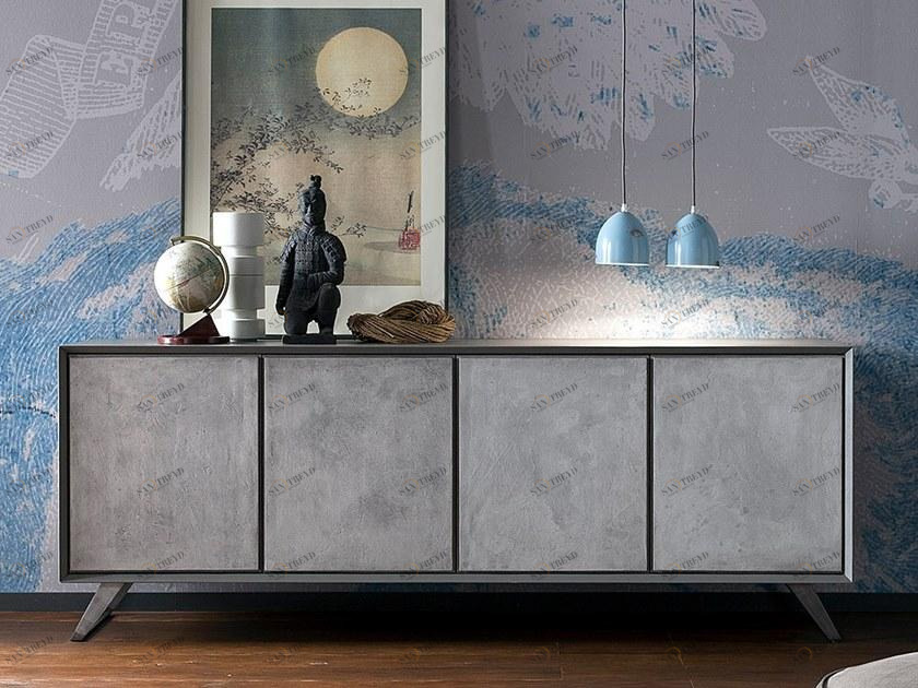 AltaCorte Буфет из бетона с распашными дверцами Ecolab 2 Lb-zg7122f