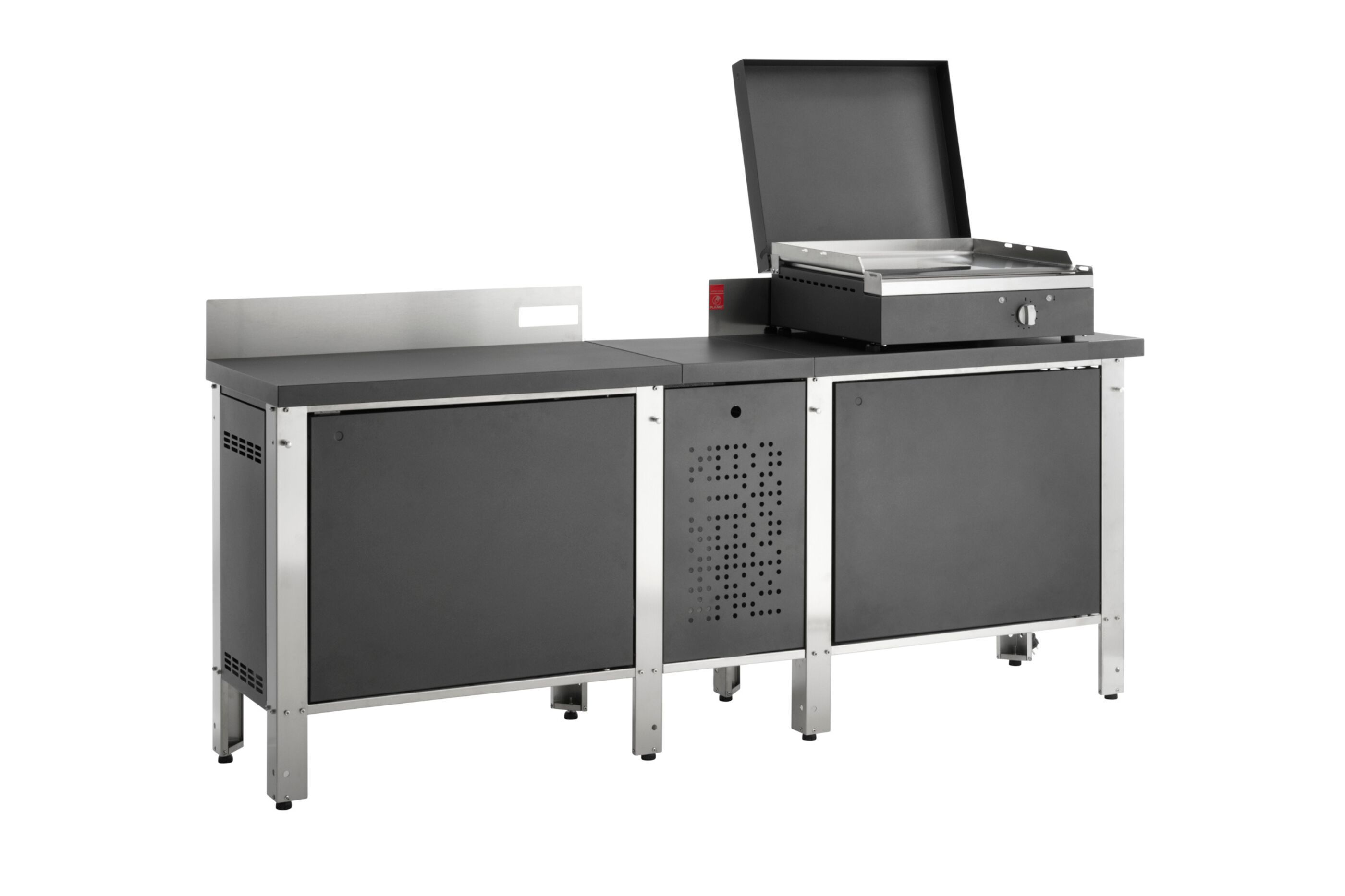 Подвижная поддержка с распашными дверями push &amp; pull из нержавеющей стали PLA.NET Outdoor Cooking Cooking Unit ARCH-00066787 - Вид №6