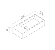 L319T0RPV3.100 Подвесная раковина прямоугольная A. e T. Italia ACQUAFREDDA Белый глянцевый AeT ITALIA - Вид №3