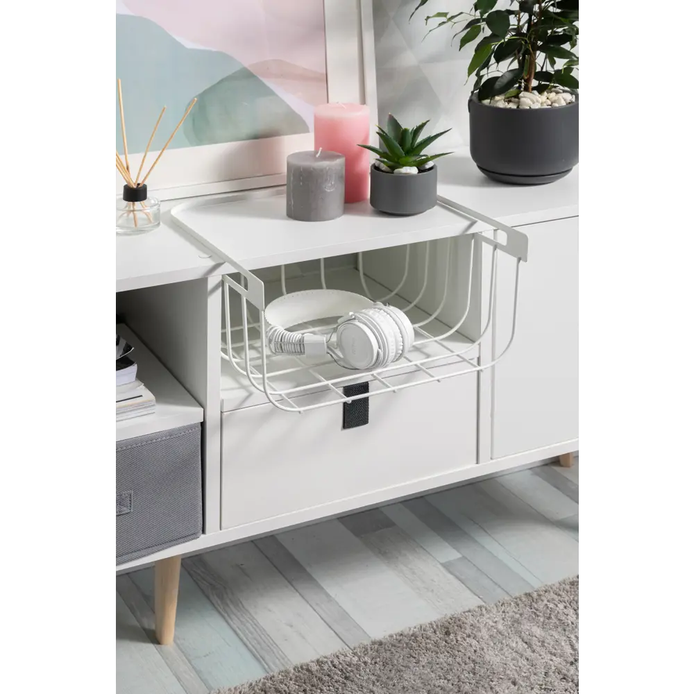 Вставка сетчатая для полки Spaceo KUB 32x17.4x30.8 cм металл цвет белый STLM-2117577 - Вид №3