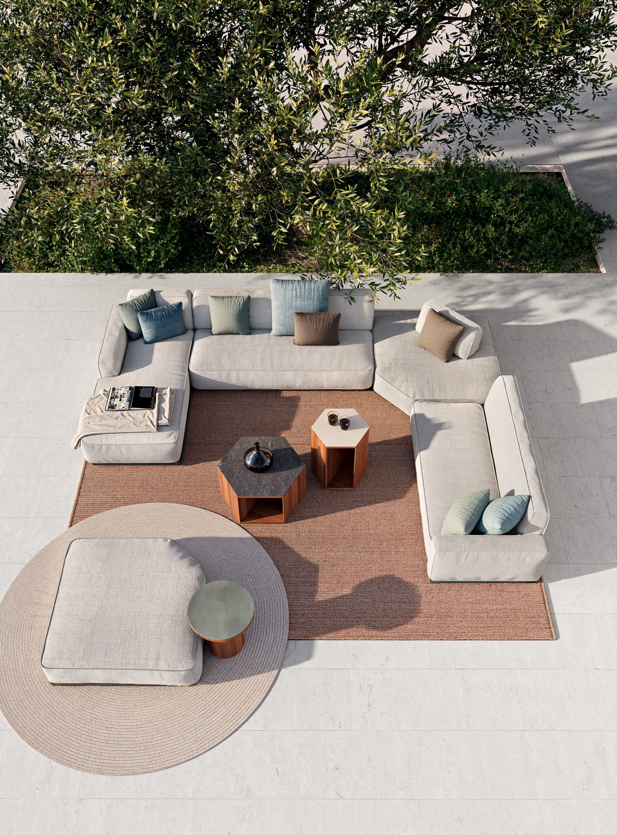 Ткань сад пуфик Atmosphera Лагуна .25 ARCH-00021101 - Вид №1