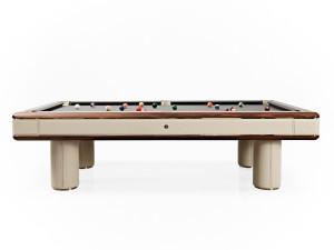 Кожаный прямоугольный бильярдный стол