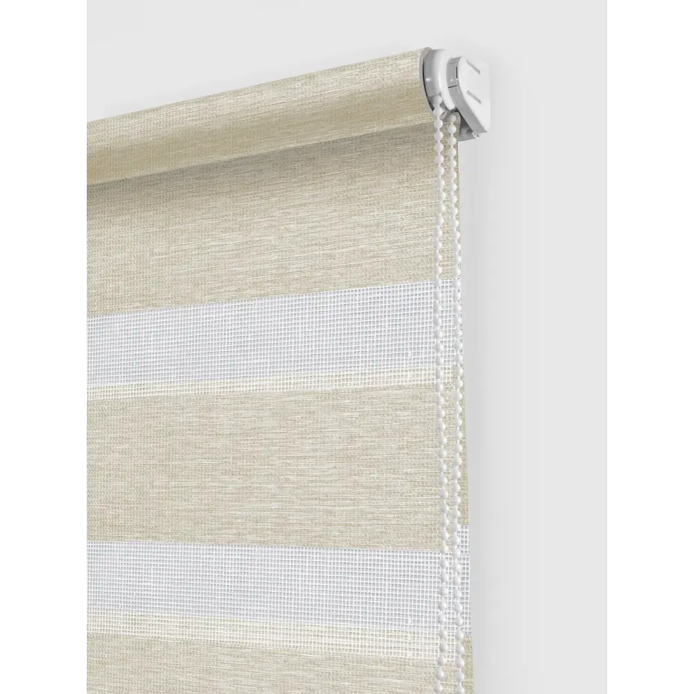 Штора рулонная день-ночь Valencia 60x160 см бежевая MIAMOZA Коллекция 2024г STLM-2183177 - Вид №1