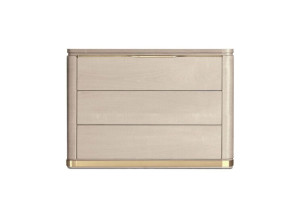 Деревянная прямоугольная тумбочка с ящиками