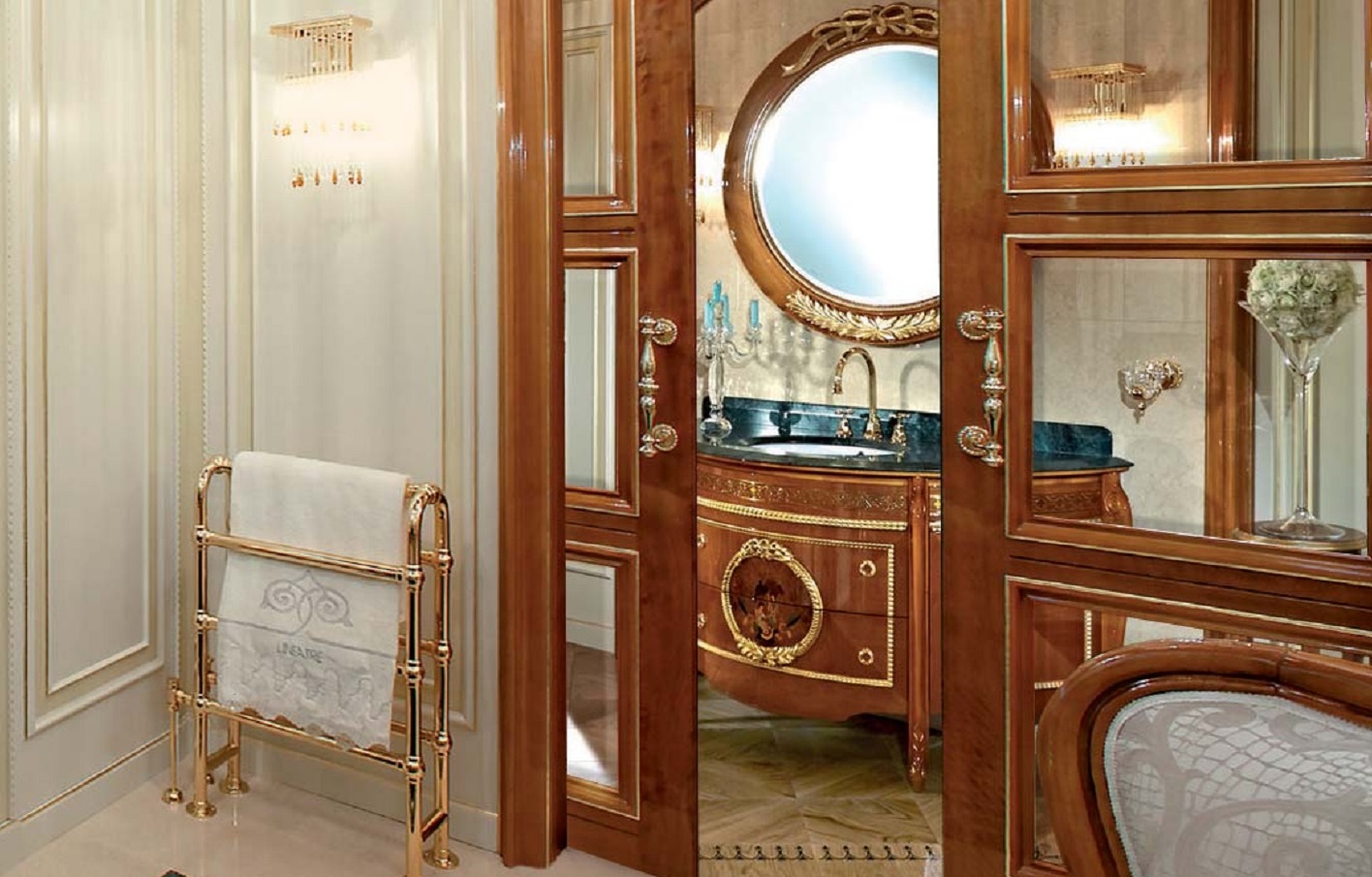 Комплект мебели для ванной 58-1 LINEATRE Elegance 581 - Вид №2