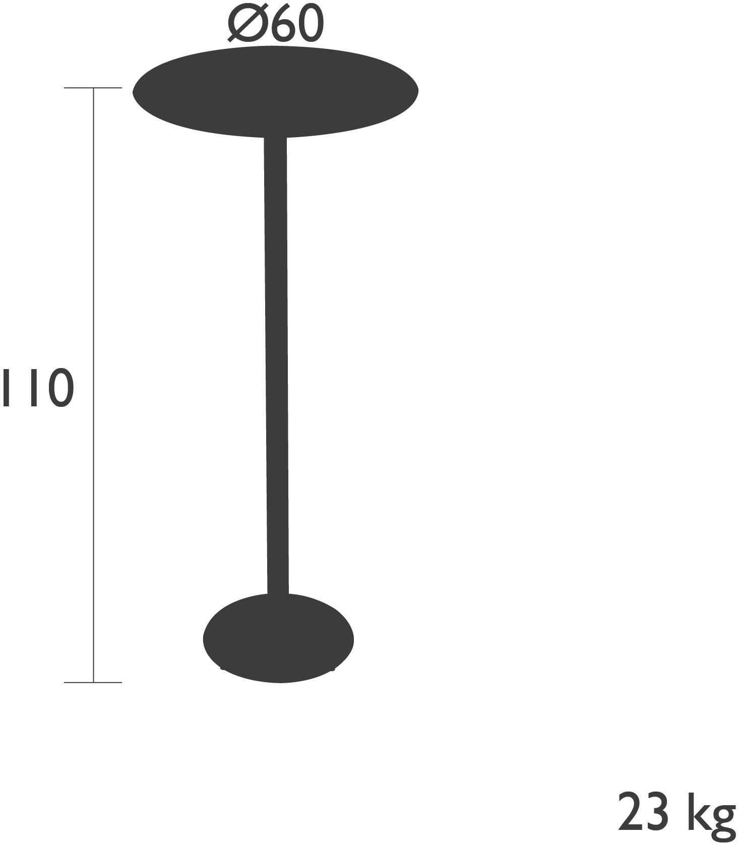 Fermob Круглый садовый высокий стол Concorde premium 7546 - Вид №1