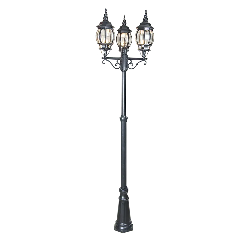 Столб уличный Elektrostandard «Classik» NLG99HL005, 3хЕ27х100 Вт, IP33, цвет чёрный Santreyd STLM-2003195