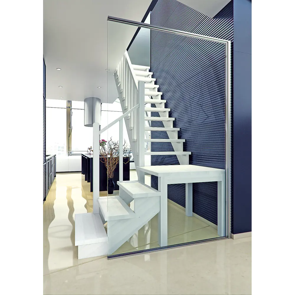 Лестница поворотная 90° ЛЕС-08 универсальная ЛЕСЕНКА STLM-2051005 - Вид №1