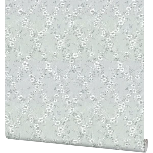 Обои флизелиновые Palitra Life Paradise зеленые с растительным орнаментом 89421277