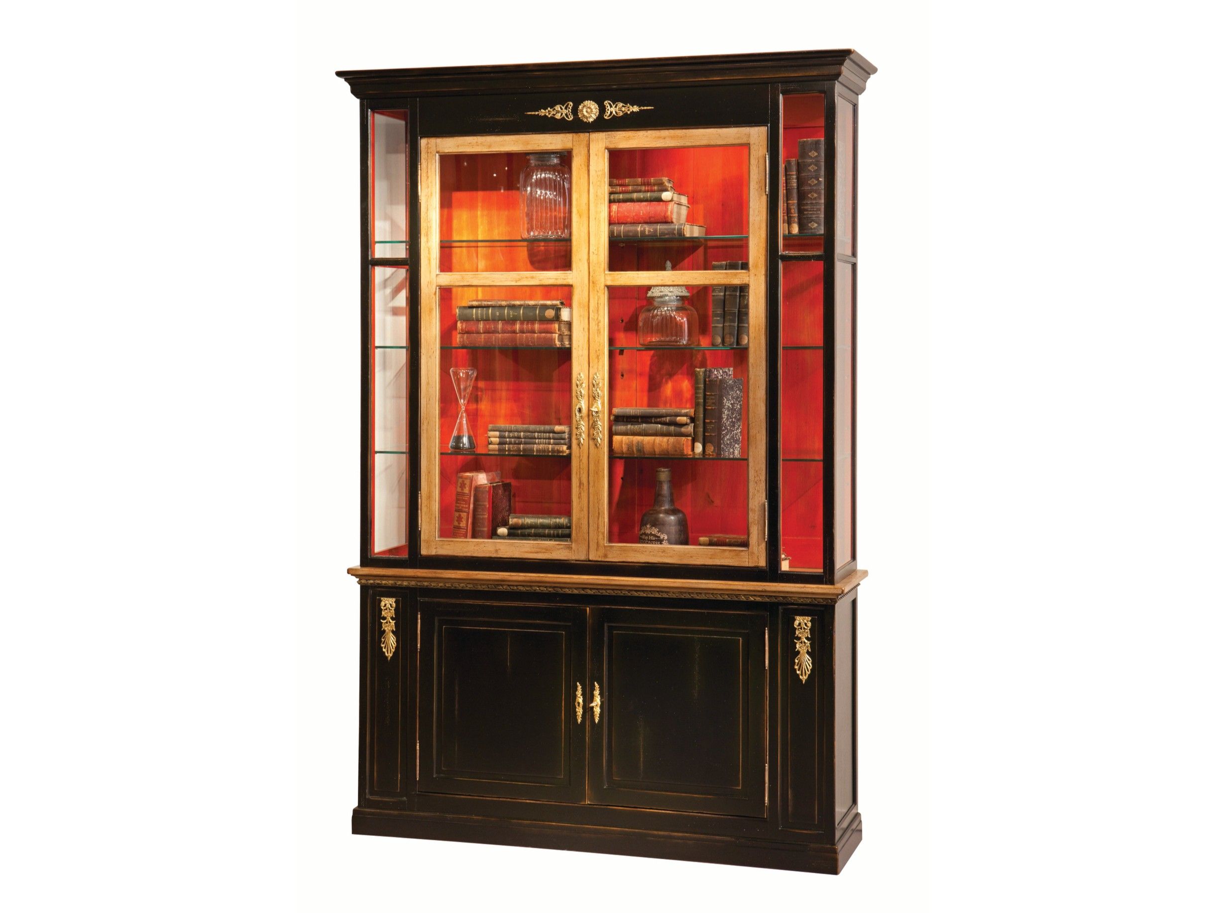 Деревянный и стеклянный шкаф с распашными дверцами ROCHE BOBOIS Volupte ARCH-00085671