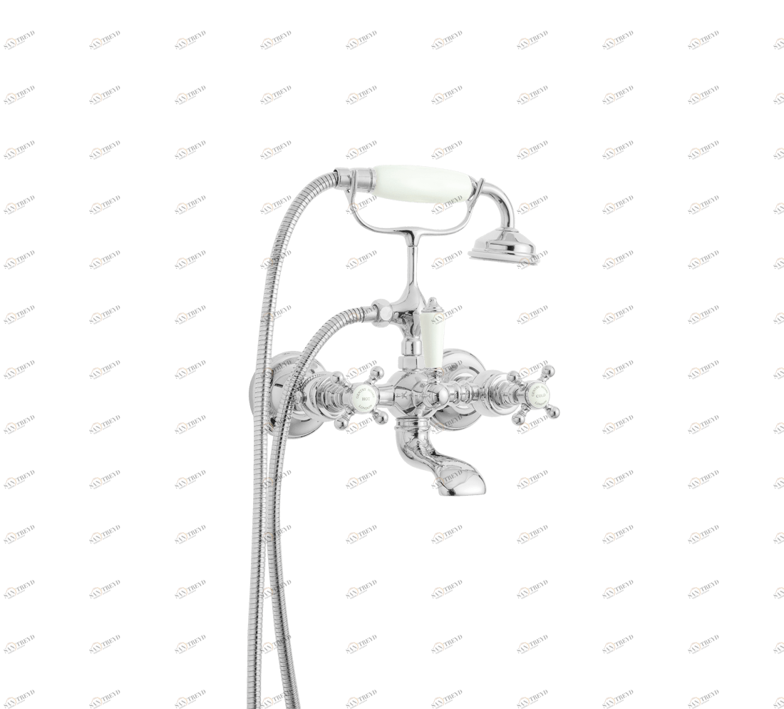 Gentry Home Смеситель для раковины мостик на 2 отверстия 200мм Mayfair Хром GH100380