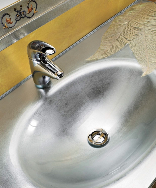 G8042 Tifernoit Серебряная / золотая композиция для ванной с украшениями Bagno  - Вид №2