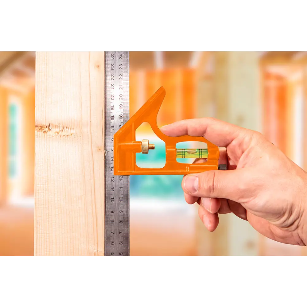 Линейка металлическая с уровнем Neo, 300 мм Santreyd STLM-2147935 - Вид №4