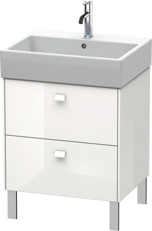 BR443304343 Brioso Тумбочка напольная Базальт матовый, декор Duravit - Вид №2