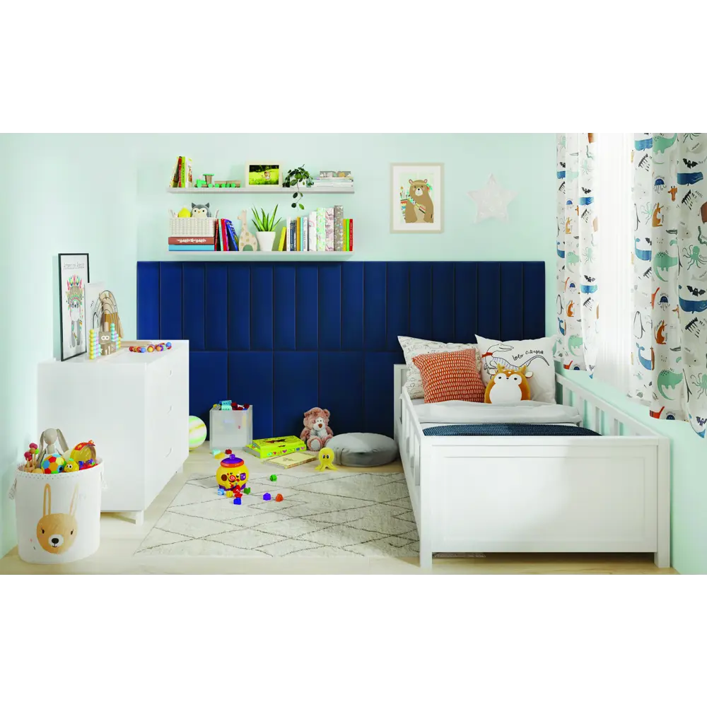 Панель тканевая Vilo 150x600 мм цвет бирюзовый Santreyd STLM-2116450 - Вид №3