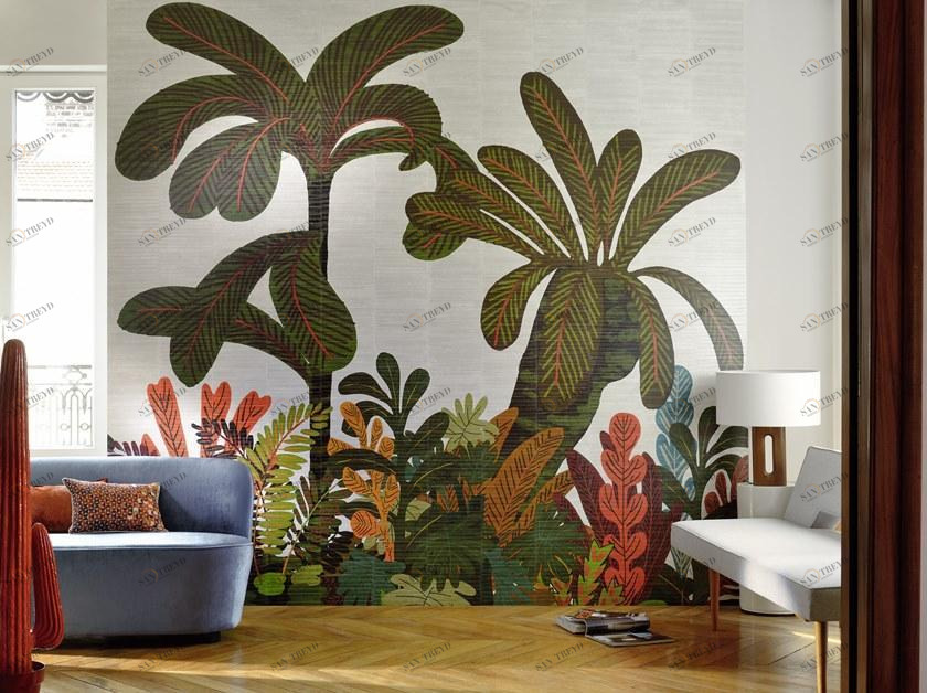 Élitis Тропические виниловые обои Anguille big croco legend Vp 427 01