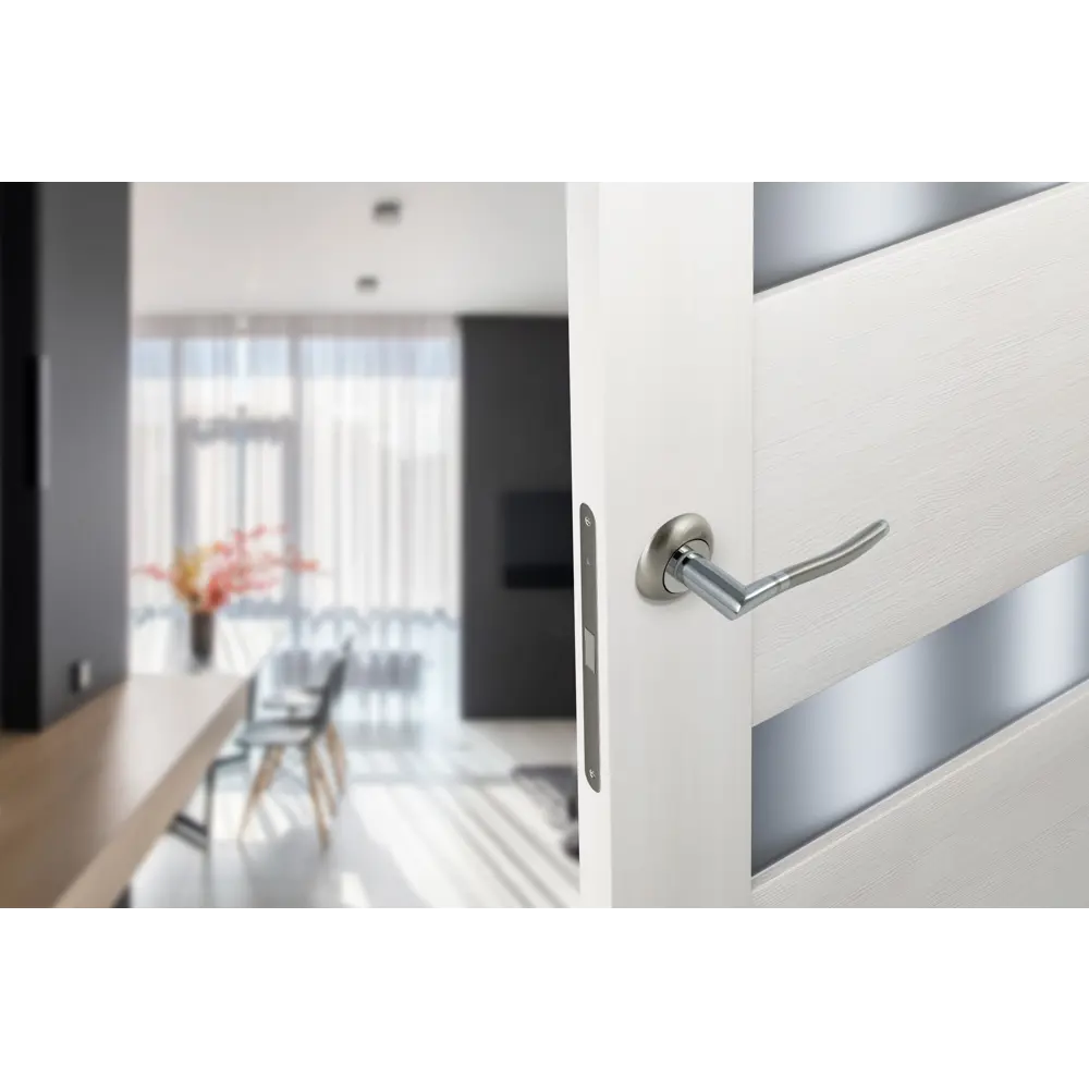 Дверные ручки Edson EDS-6H-R1 в стильном никелевом исполнении 85168523 STLM-0059337 - Вид №5