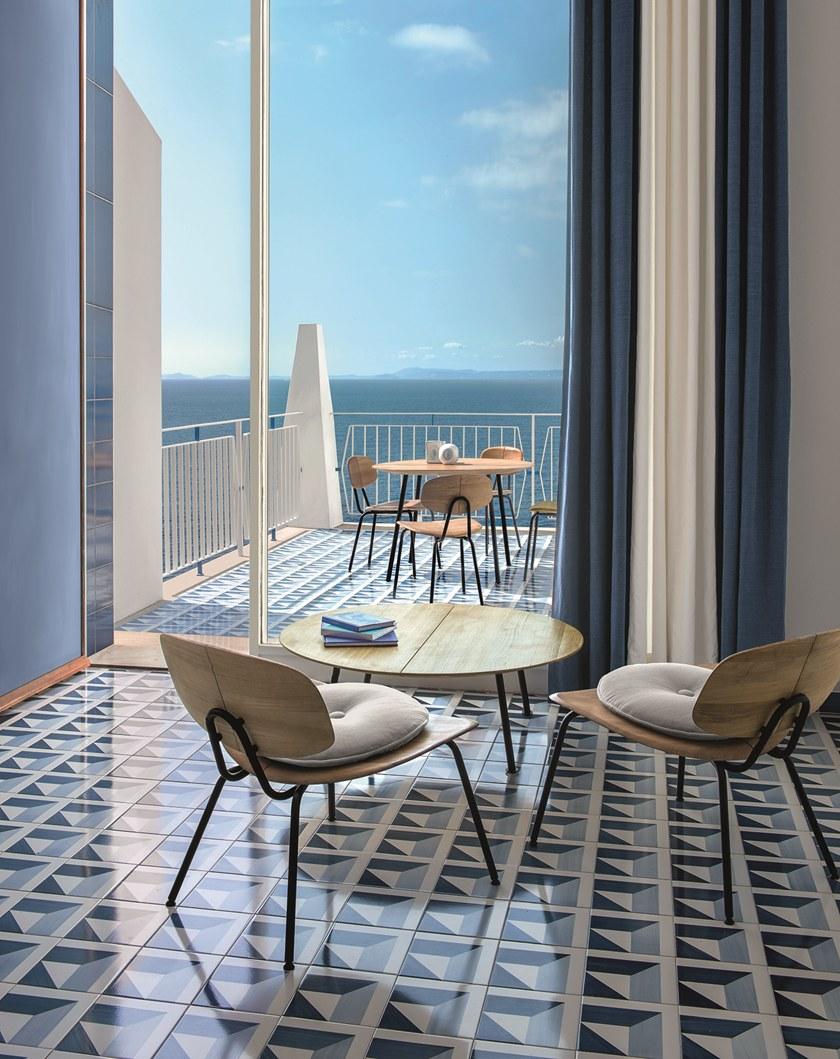 Ethimo Круглый садовый столик из тика Agave Agttbantt - Вид №1