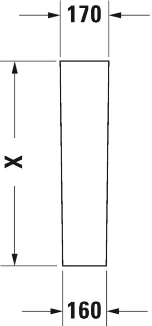 0858290000 Пьедестал для раковины овальная Duravit Durastyle - Вид №6