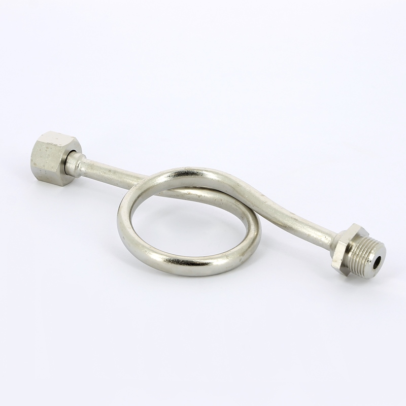 Трубка демпферная для манометра, с накидной гайкой EMMETI 3/8" 00512010 - Вид №1