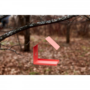 82585548 Кормушка для птиц цвет красный