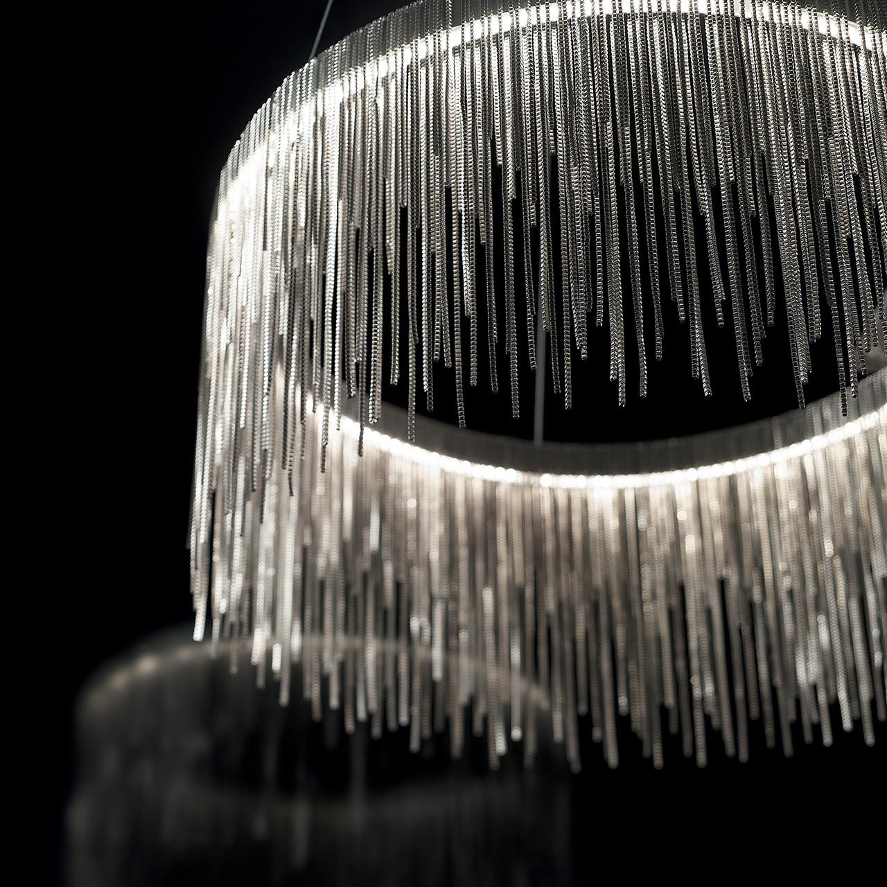Подвесной светодиодный светильник Ideal Lux Versus SP168 Round IDEAL LUX ДИЗАЙНЕРСКИЕ, VERSUS 083864 Хром  - Вид №1