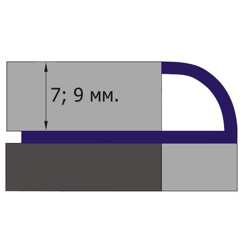 Уголок 10R (21) светло-розовый 7 мм нар Santreyd 254824 - Вид №1