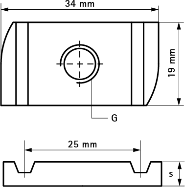 65188010 Монтажные профиля BIS Strut Канальные гайки (BUP1000) монтаж в профиле Strut WALRAVEN  - Вид №1