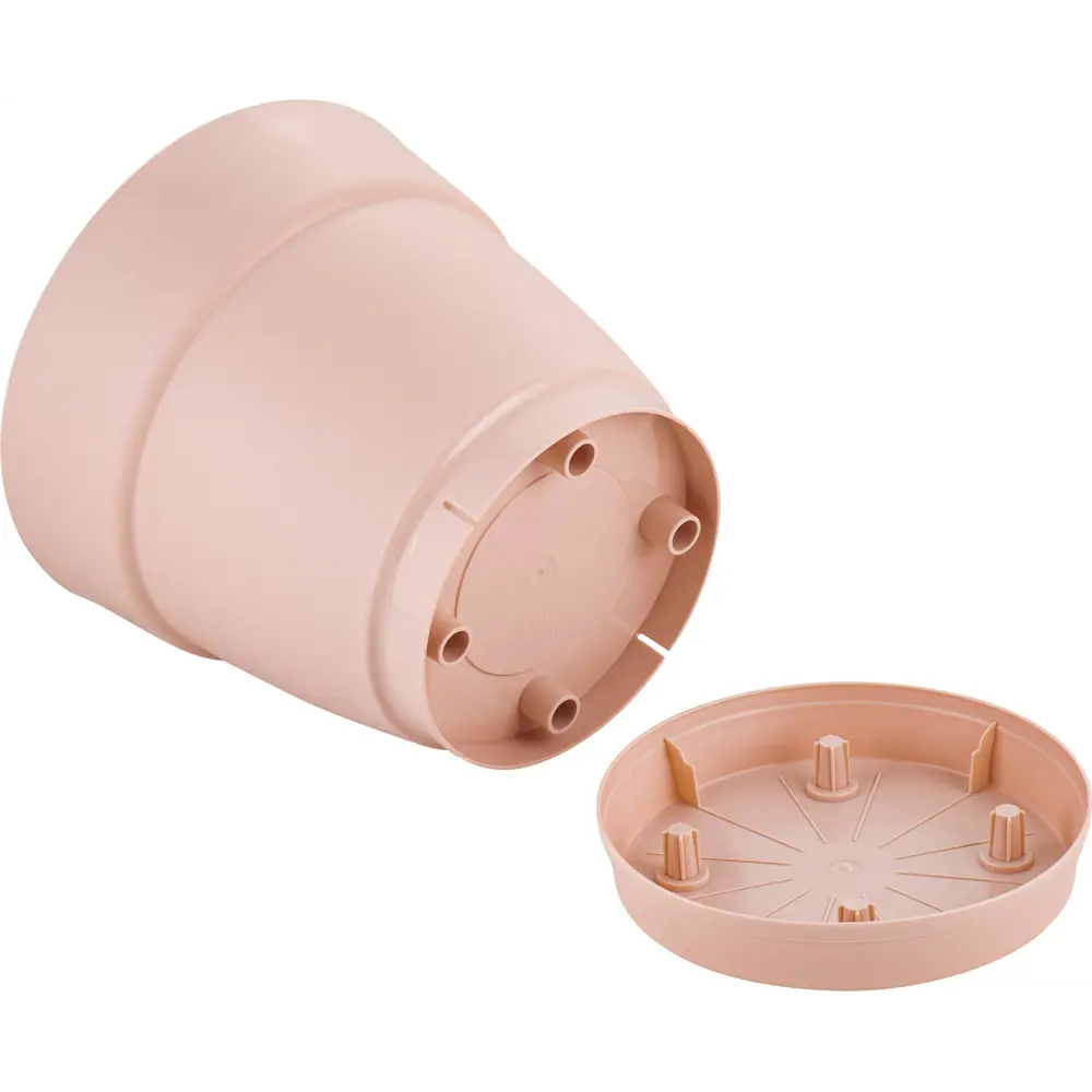 Горшок цветочный Ingreen Villa de Fiori ø13 см v1.1 л пластик розовый STLM-2130559 - Вид №2