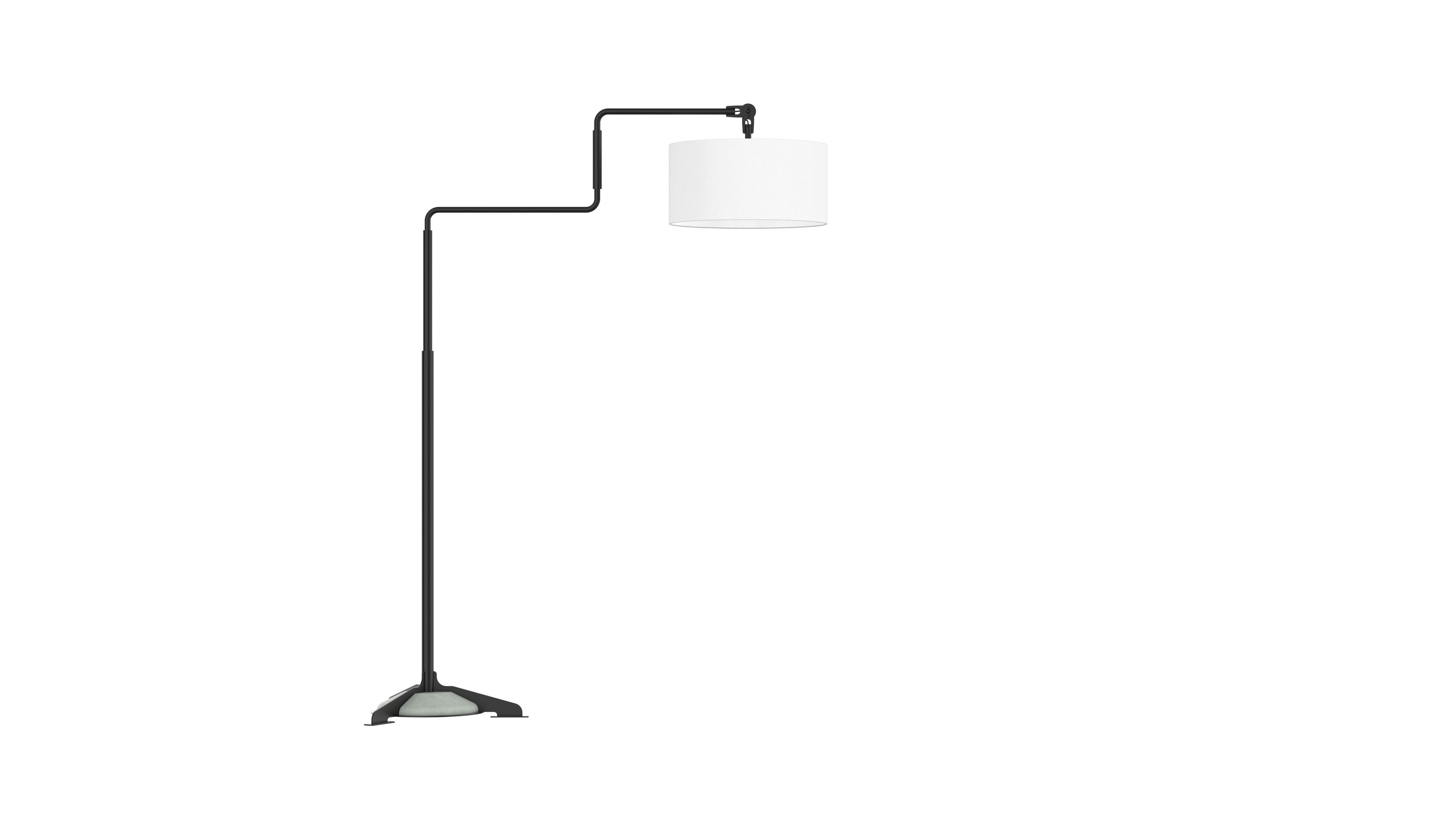 Регулируемая напольная лампа из стали и ткани FUNCTIONALS SWIVEL ARCH-00115884 - Вид №12