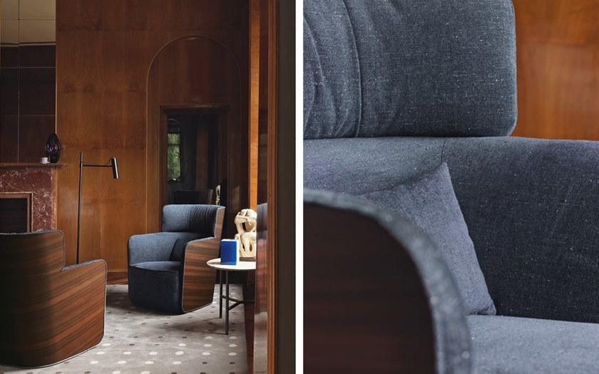 Flou Кресло из ткани с высокой спинкой Softwing sun-id-1404646 - Вид №4