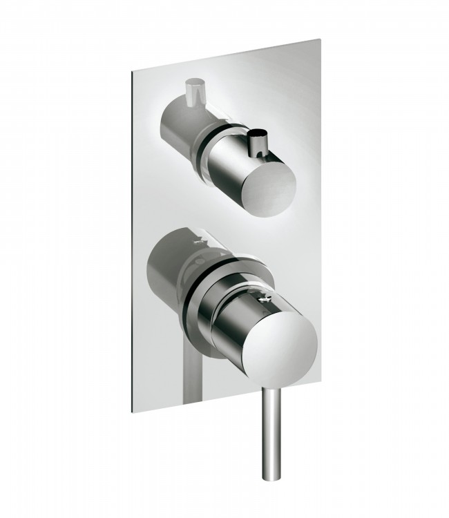 52519 / PR Встроенный смеситель с механическим переключателем на 2 направления. Bongio T Square 52519/PR