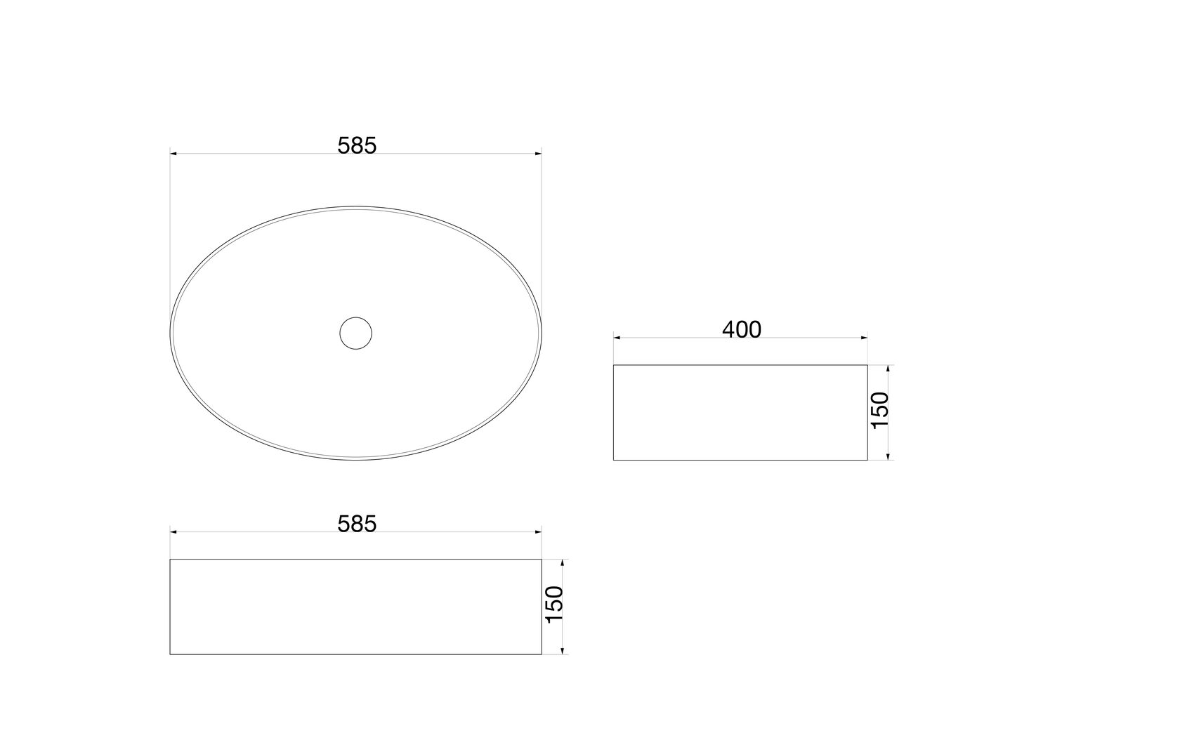 Раковина чаша SL-1074 SANTILINE  - Вид №1