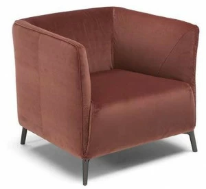Natuzzi Клубное кресло из ткани с подлокотниками