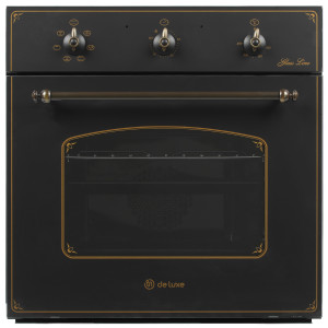 8121972 Электрический духовой шкаф De Luxe 6006.03эшв-062 черный