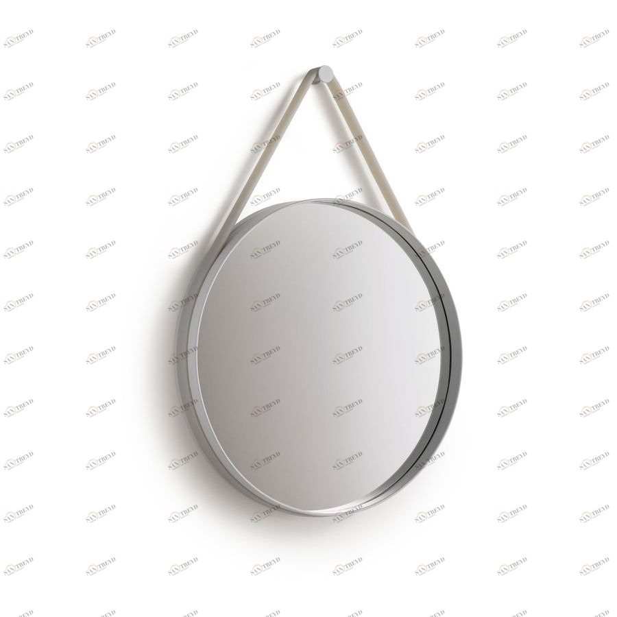 Зеркало Strap настенное D70 серое Hay 500012