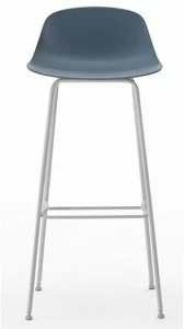 ESTEL GROUP Высокий табурет из полипропилена со спинкой Shell