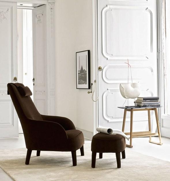 Maxalto Кресло Bergere с обивкой из ткани с подголовником Febo sun-id-1369349 - Вид №1