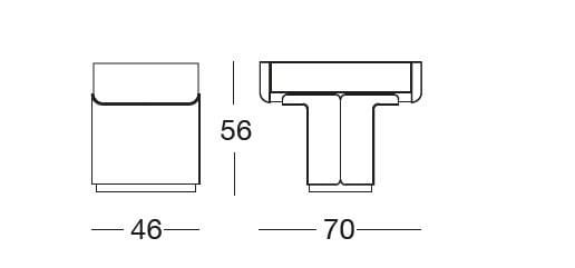 Кожаная тумбочка Longhi Loveluxe 2020-Sartoria collection ARCH-00096835 - Вид №4
