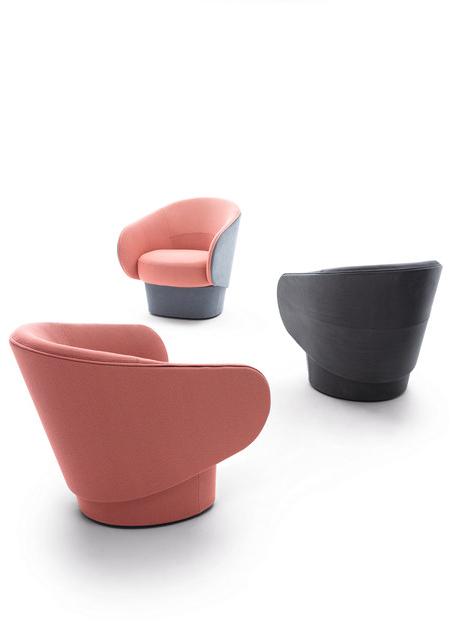 COR Кресло из ткани с подлокотниками Roc sun-id-1427152 - Вид №1