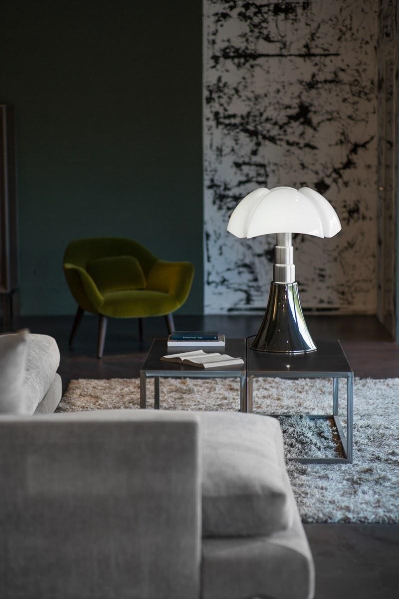 Martinelli Luce Настольная лампа из стали и абажур из метакрилата Pipistrello 620 - Вид №8