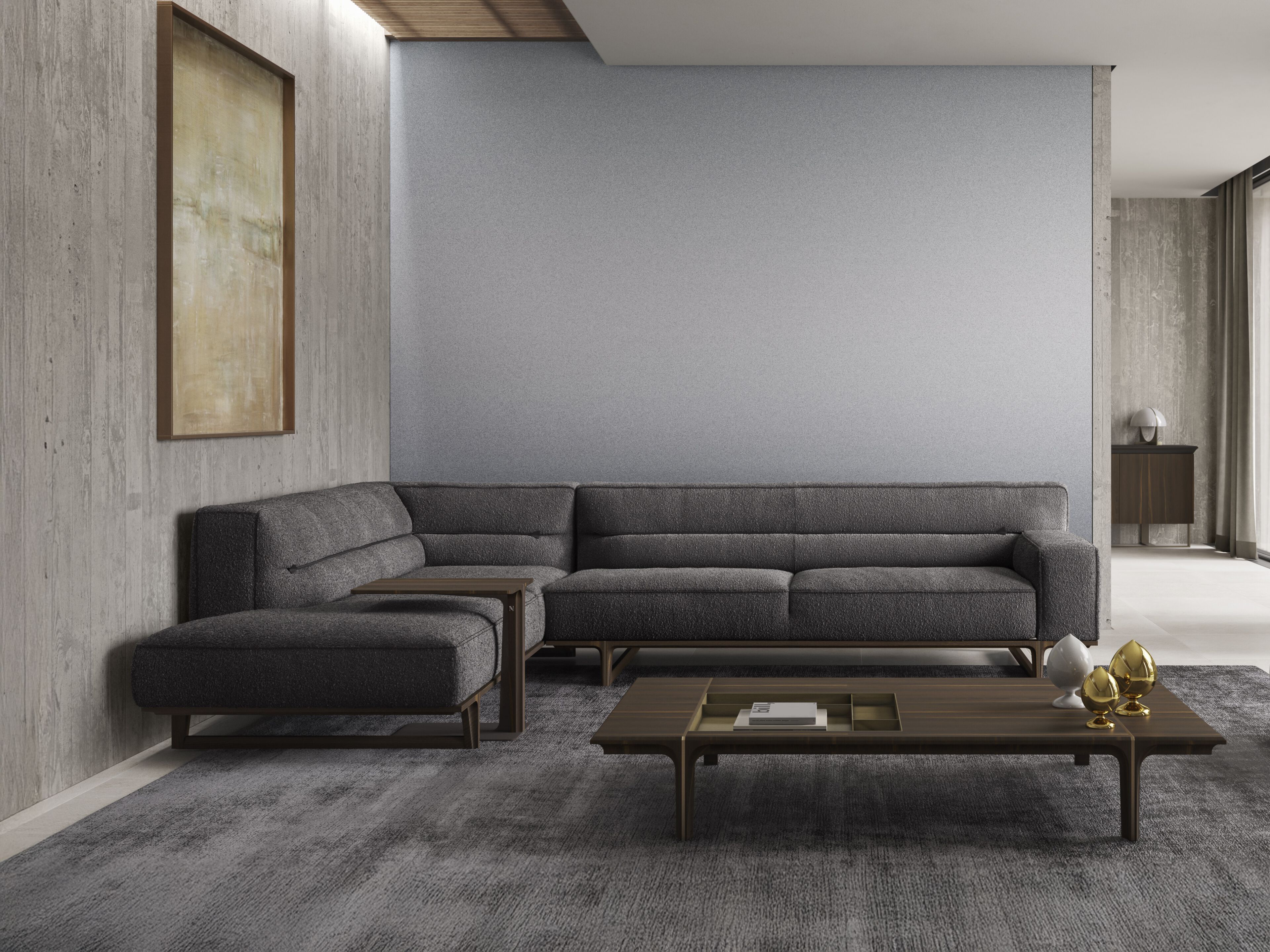 Кожаный модульный угловой диван Natuzzi Italia кендо ARCH-00052407 - Вид №11