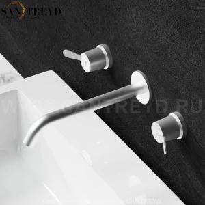 Смеситель FEZ 250 мм для раковины хромированный матовый