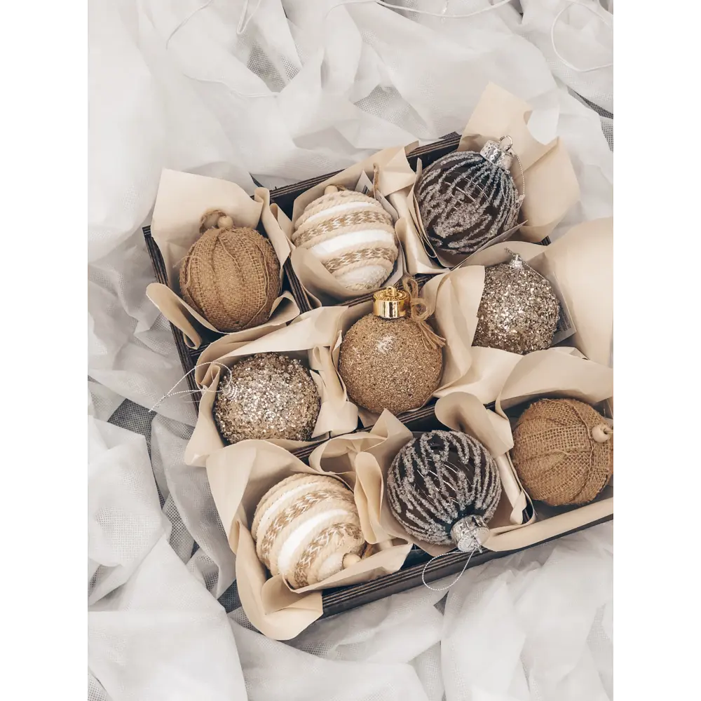 Шар ёлочный, 7.8 см, пластик, цвет кофейный Santreyd STLM-2139603 - Вид №2